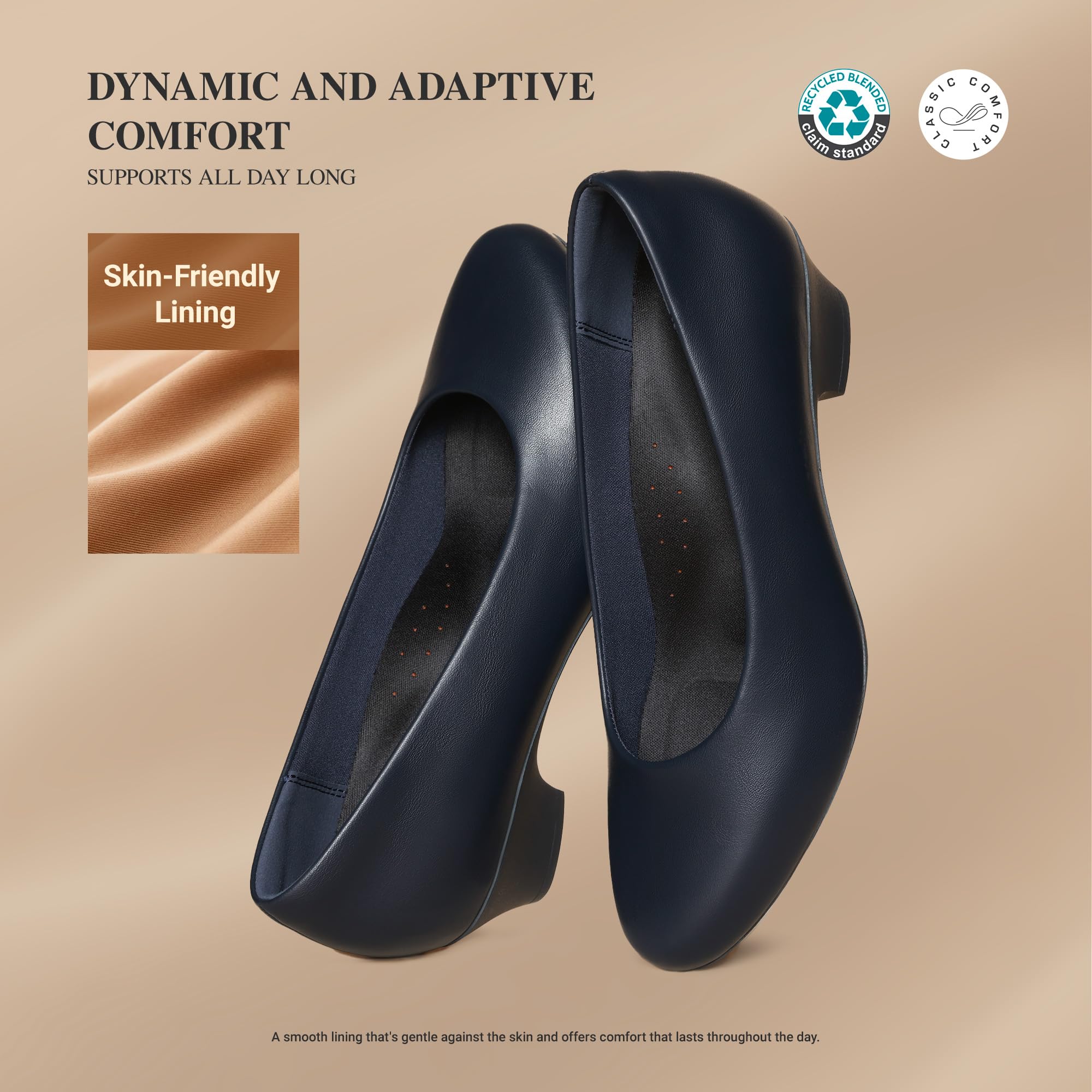 DREAM PAIRS Décolleté da lavoro da donna con tacco basso | Punta chiusa comoda slip on tacco a blocco ufficio matrimonio formale scarpe casual
