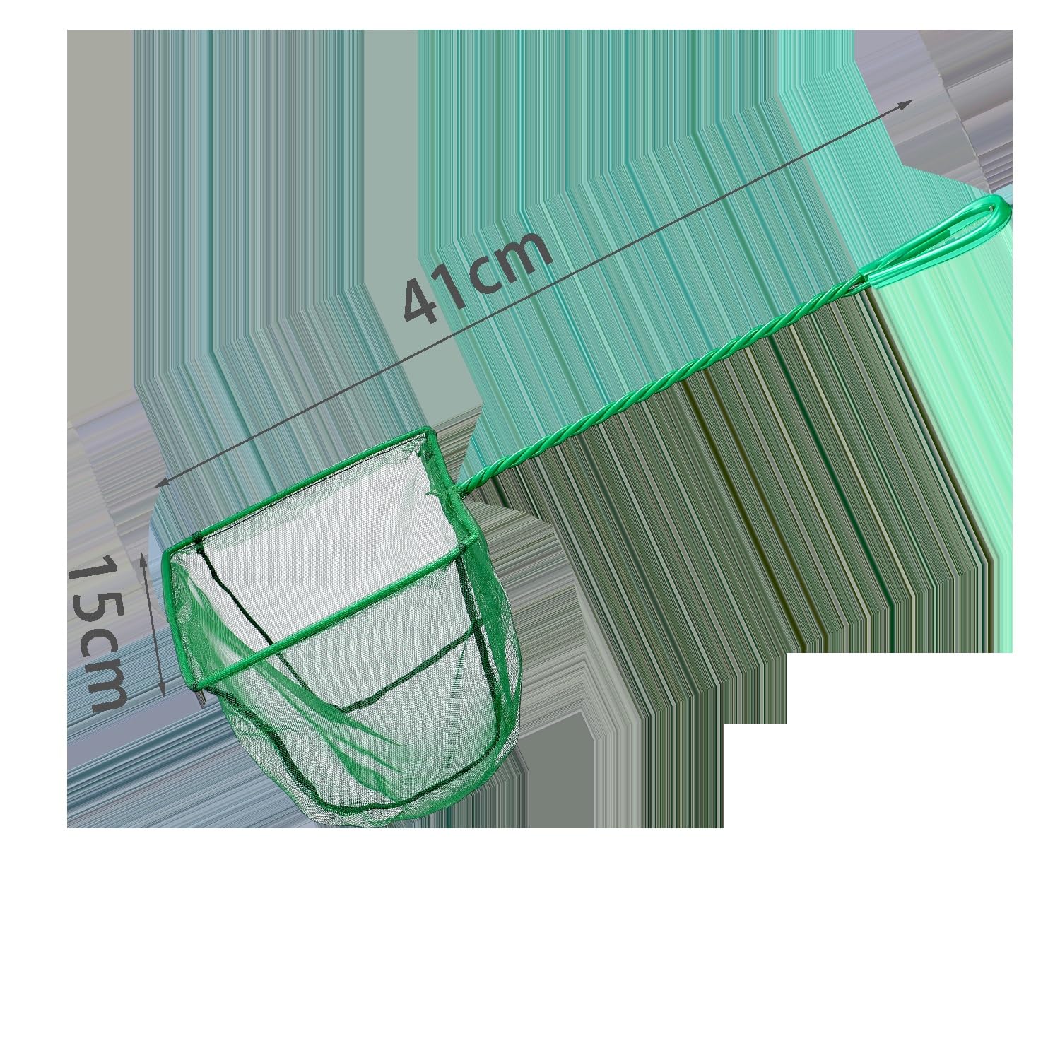 Patapalooza Green Nylon Fishing Net, Strong and Lightweight, Ideal for Catching Fish in Rivers and Lakes, Optimizes Your Fishing Days.