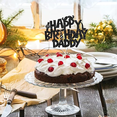 Miniatura 7 de Ephlyn Decoración para pastel de feliz cumpleaños, 1 unidad, decoración de pastel para el Día del Padre, decoración de pastel para el mejor papá de