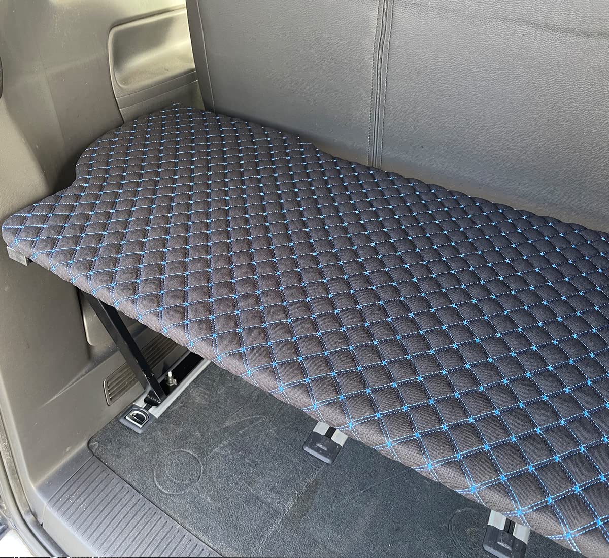 BREMER pokrowce na siedzenia Multiflexboard, przedłużenie łóżka, kompatybilne z VW T5, T6, T6.1 Multivan, łóżko kempingowe, do kamperów, nakładka do spania, wysokość 51 cm, w zestawie, konsole w