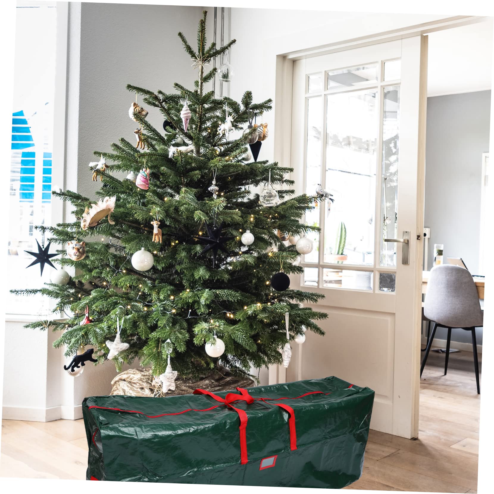 Alipis Organizzatore Per Albero Di Natale Pratico Con Cerniera Che Sigilla La Per La Conservazione Dopo Natale