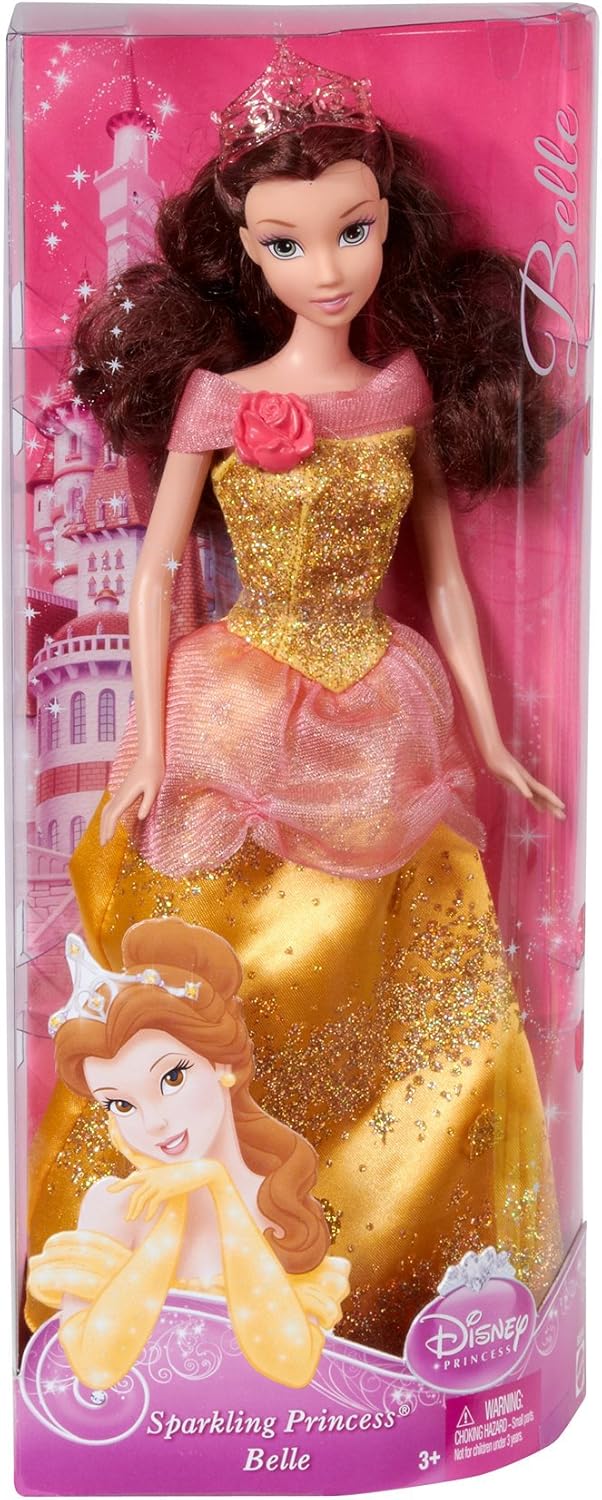 Disney Princess Sparkling Princess Belle Doll - 2012
