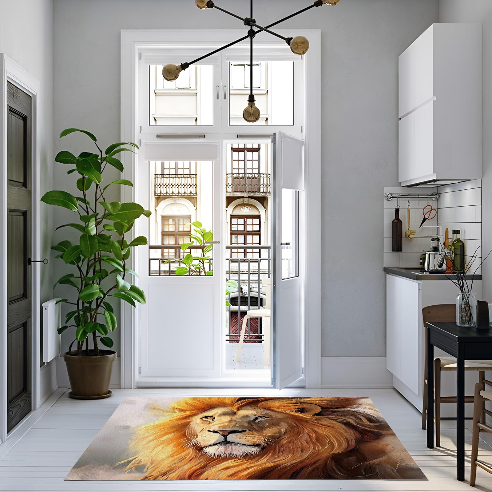 Tapis salon poils ras antidérapant pour sécuriser votre salle à manger