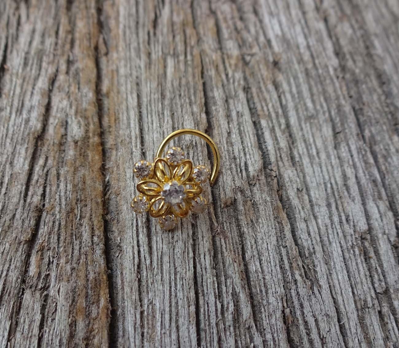 Gold Nose Jewelry Summer Sale Fresh Trends Diamond Nose Hoop Wedding Nose Jewelry Crystal Nose Piercing Indian Nose Stud Gold Nose Stud