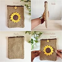 Vista 6 de Funda para Kindle tejida a mano, compatible con todos los modelos de 5.5 a 7 pulgadas (excepto Scribe), accesorios Kindle hechos a mano