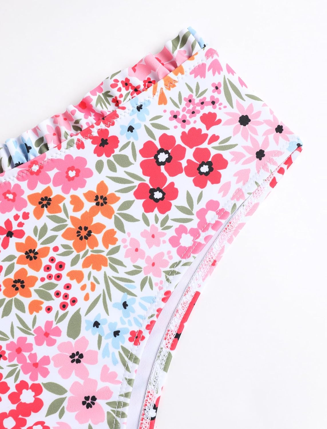 ZAFUL Women Strapless High Cut Bandeau Bikini Lace Up 2 Pieces Swimwear - Image 6