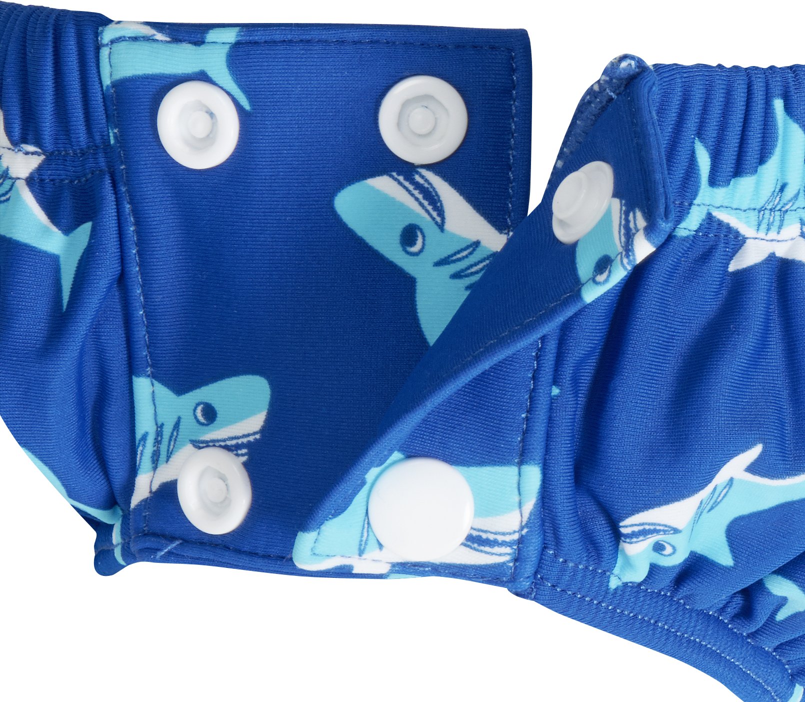 Playshoes Pantalones de Pañales con Protección UV Unisex niños, Tiburón Botón, 74-80