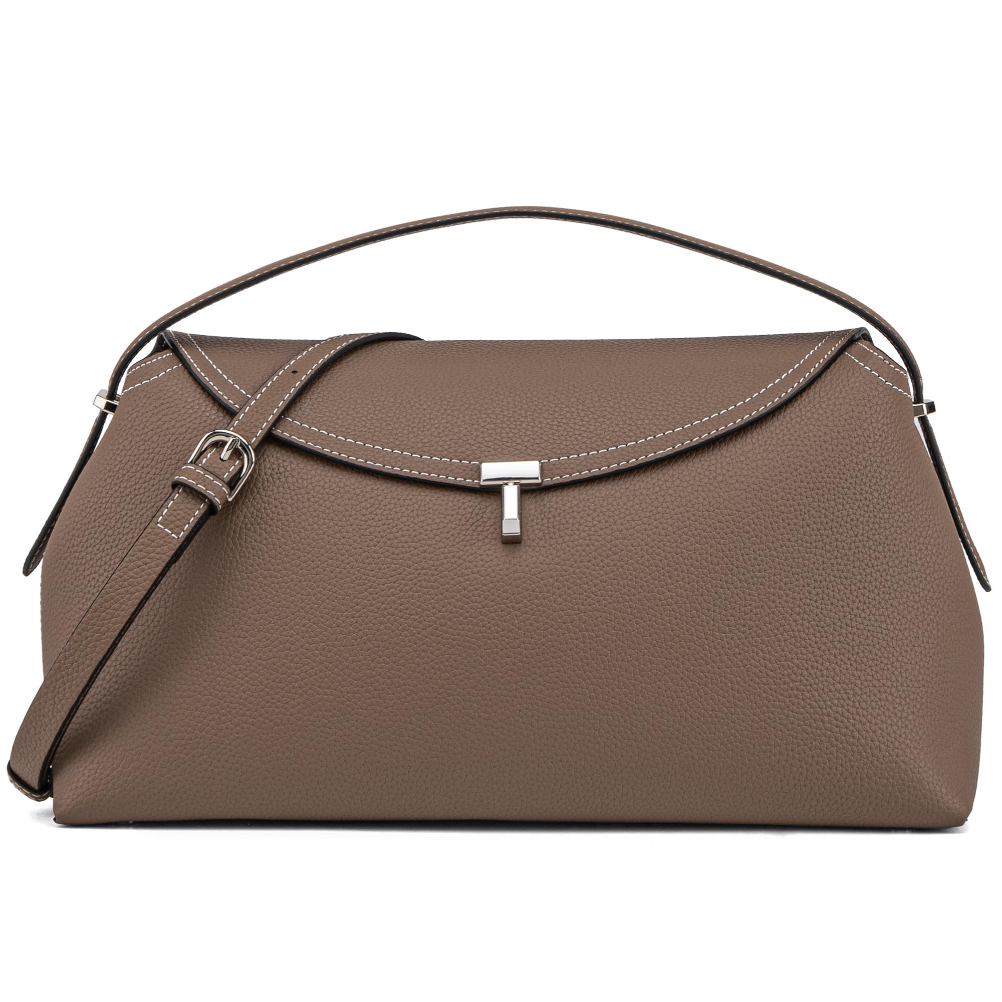 Women's Microfiber Leather Crossbody Bags, T Lock Handbags