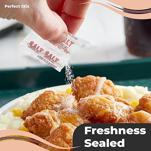 Miniatura 5 de Perfect Stix - Paquetes de sal y pimienta-200 paquetes de sal y pimienta combinados -100 de cada uno (200 paquetes en total)