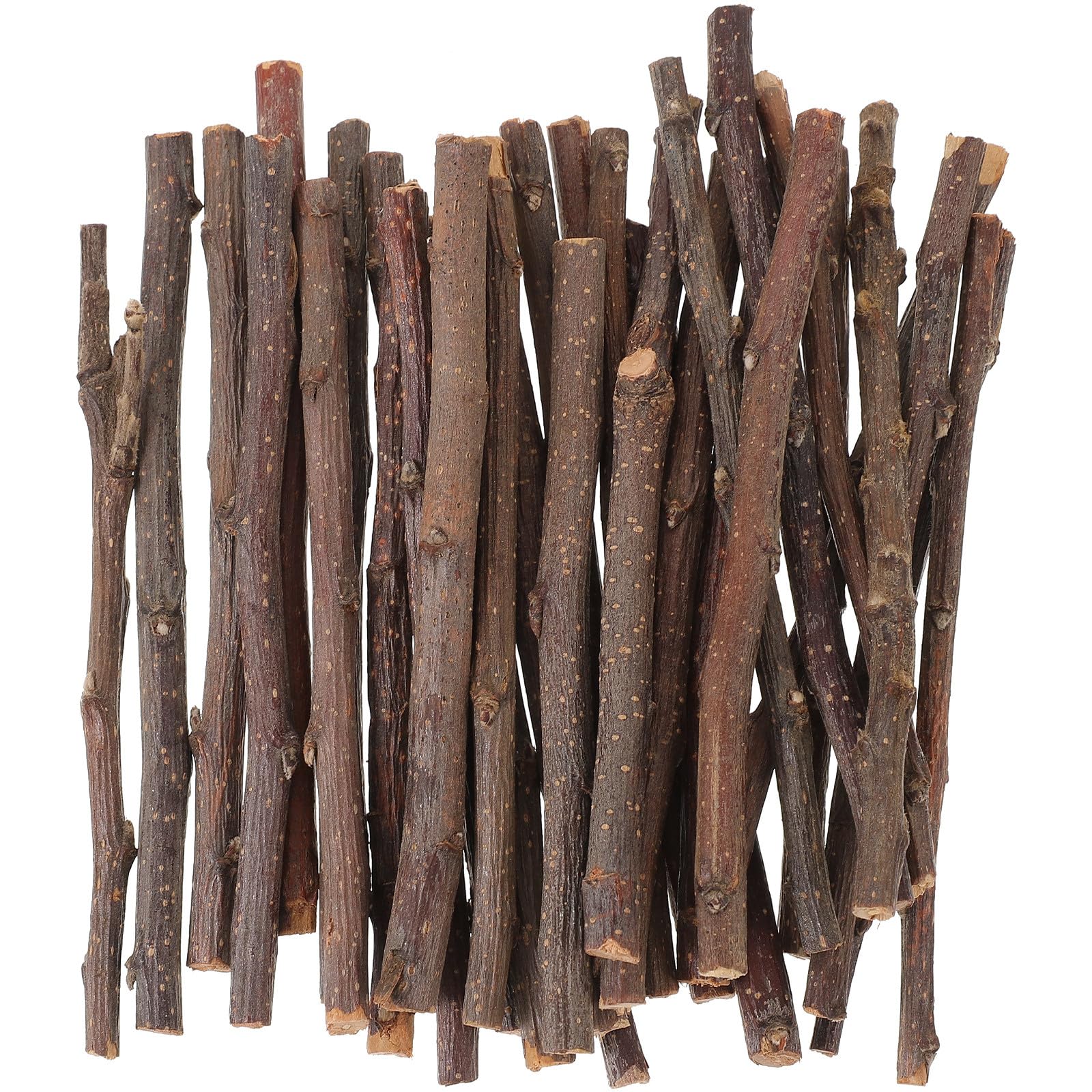 TOYANDONA 40pcs Natural Wooden Sticks - 13cm Twigs for Crafting, Real Wood Twigs for Fairy Gardens Mini Logs Bundle for DIY Art Decoration & Model Building