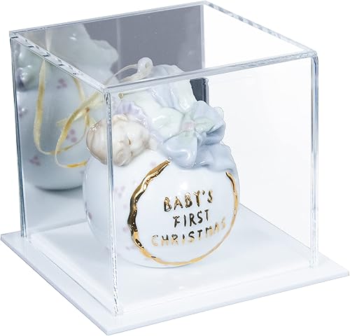 Miniatura 9 de Better Display Cases Vitrina de acrílico transparente para adornos de Navidad o vacaciones con base negra de 5 x 5 x 5 pulgadas (A081V24)