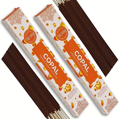 Varitas de incienso Copal  Total de 40 varillas de incienso  Paquete doble de 20 Insense  Inciensos  Inscents  Ingredientes naturales no tóxicos
