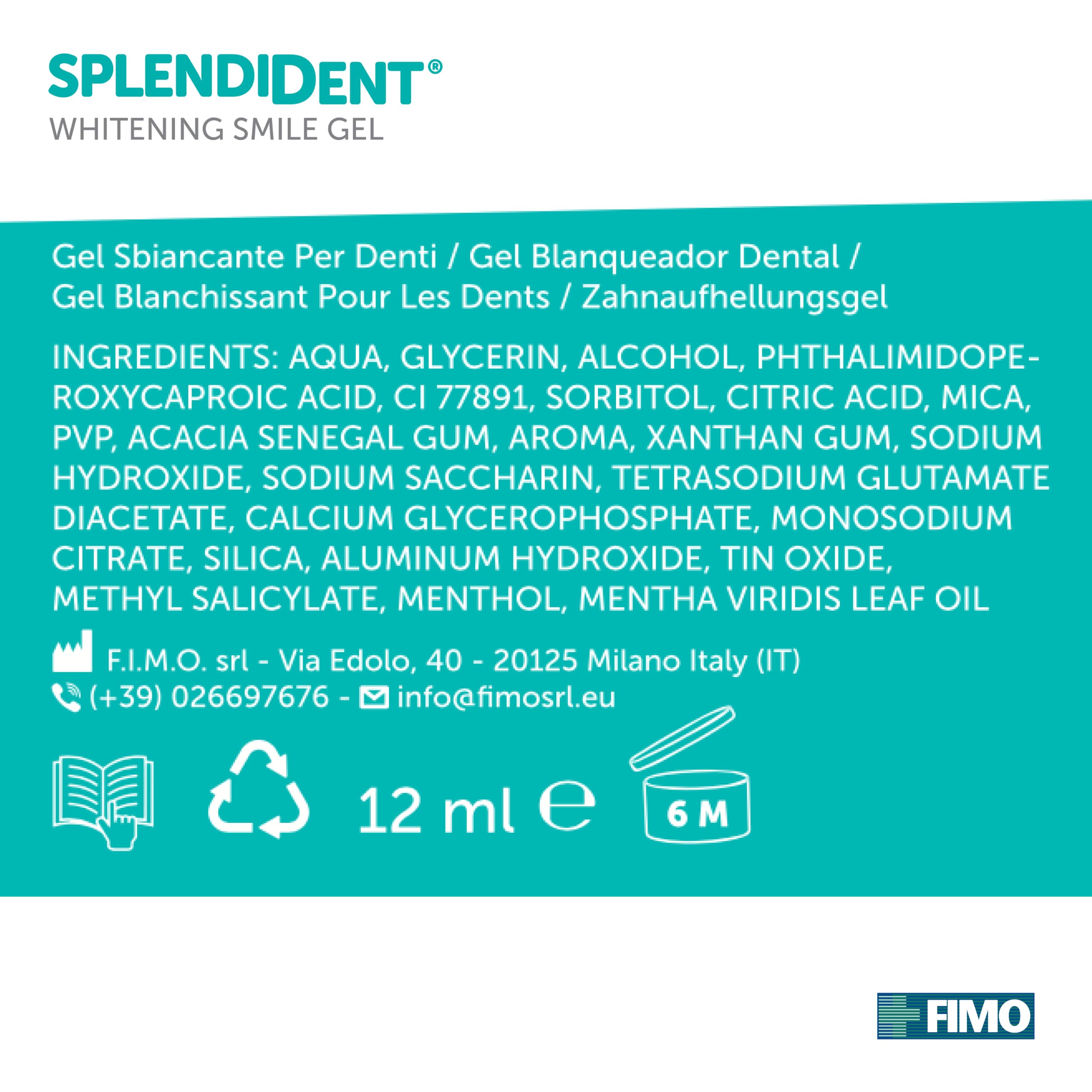 Gel blanqueador dental - Fórmula avanzada con PAP, aplicación sencilla y precisa