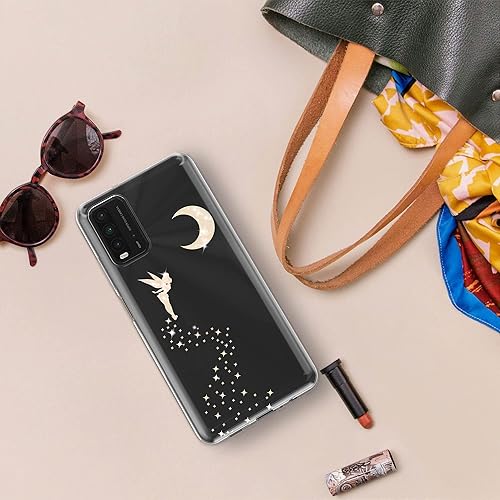 Miniatura 2 de kwmobile Funda transparente compatible con Xiaomi Redmi 9T, funda de teléfono de poliuretano termoplástico suave, flores de cerezo rosamarrón
