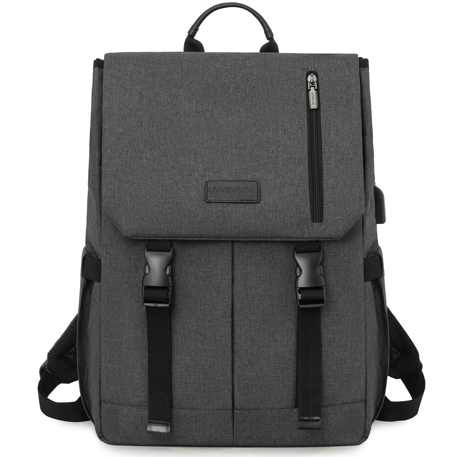 LOVEVOOK Zaino Donna Uomo Borsa Porta PC 15.6 Pollici Zainetto Donna con USB Zaino Scuola Media Superiore Antifurto Zaini Scolastici Impermeabile Laptop Backpack per Università Viaggi Ufficio