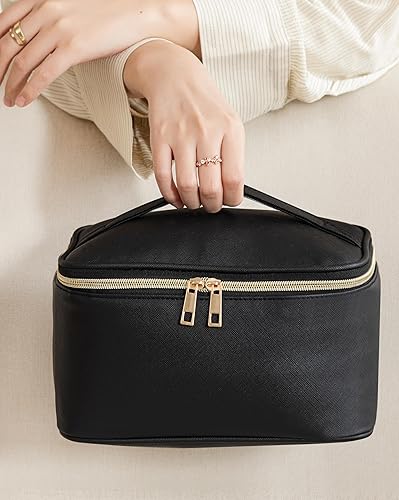 Miniatura 5 de Vorey Bolsa de maquillaje transparente portátil, Negro -