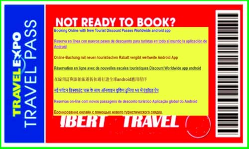 Booking Online with New Tourist Discount Passes Worldwide - Mobile (android) Phone App