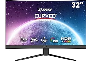 MSI Optix G32CQ4: Unleash the Power of QHD Gaming on a 32" Curved Canvas