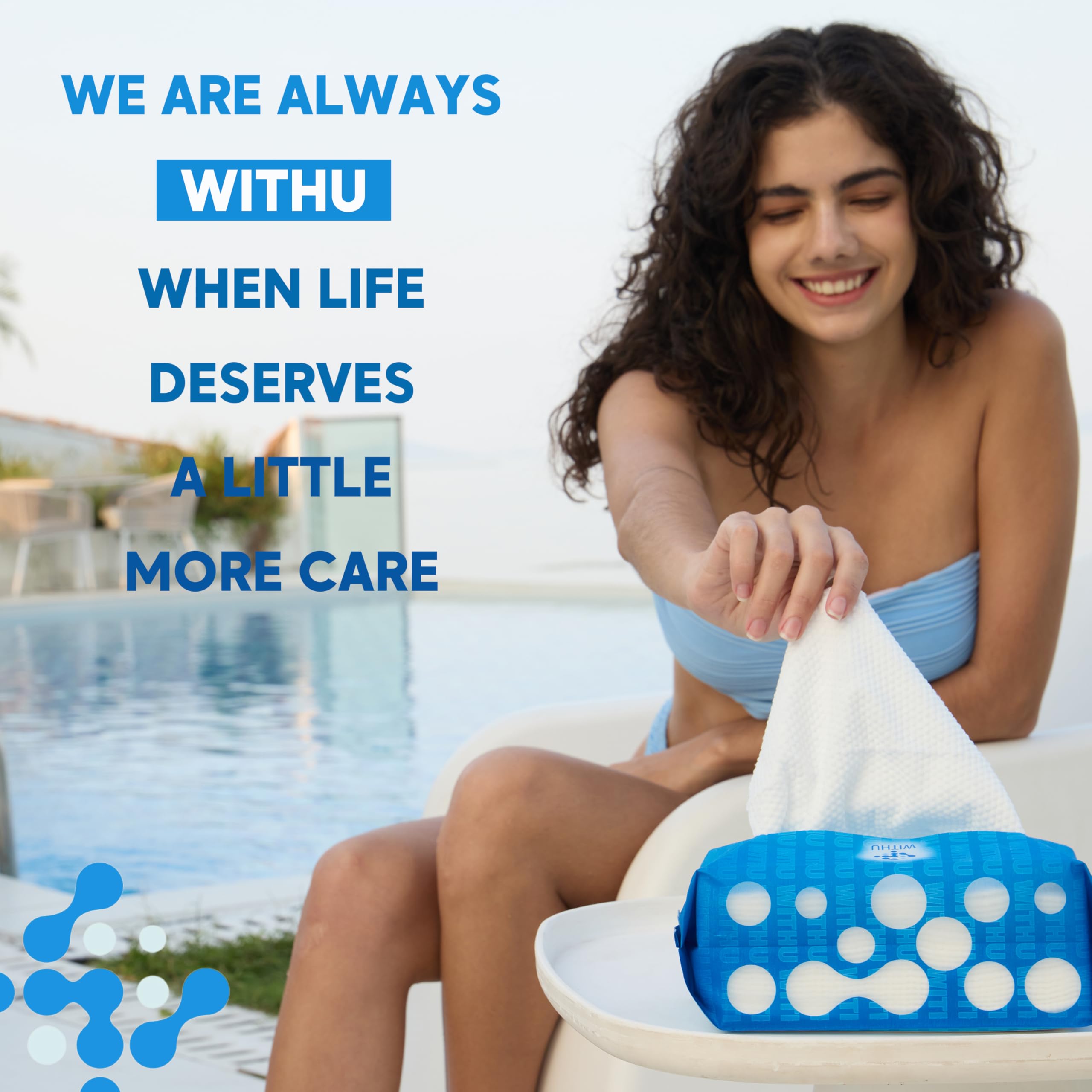 WITHU Toallas faciales desechables, ultrasuaves, gruesas, desmaquillantes higiénicos, toallitas de limpieza facial, paño seco y servilletas, multiuso/familiar