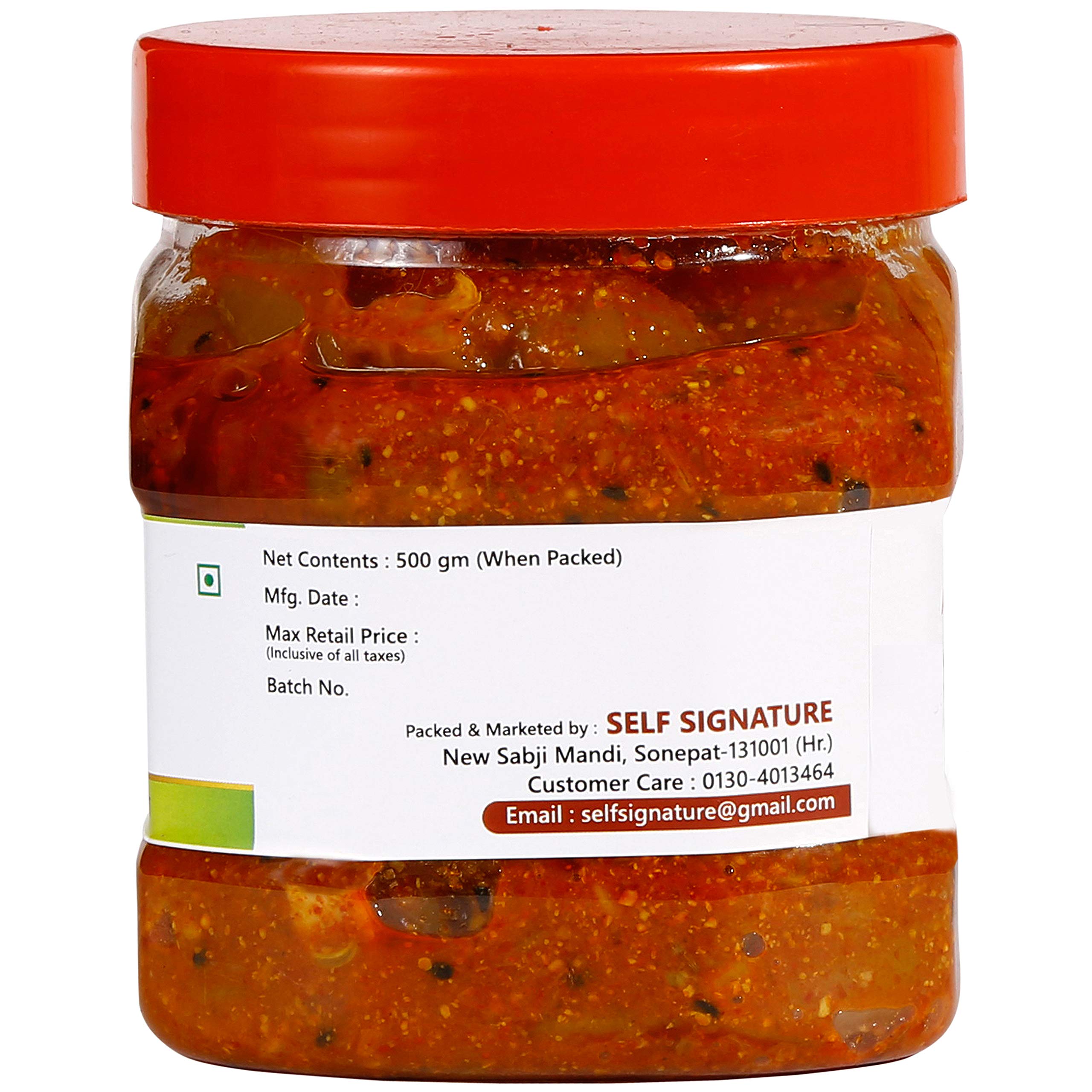 Self Signature Homemade Khatta Meetha Lemon Pickle, Nimbu Ka Achaar, एक बार खाओगे,बार बार मँगवाओगे (Khatta Meetha Lemon, 500 gm) 1