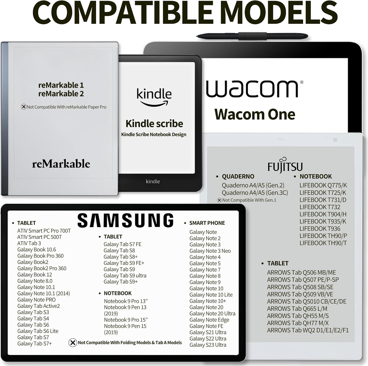MR05 EMR Stylus for Kindle Scribe/Remarkable 2 with Digital Eraser, 4096 Pressure Sensitivity, Palm Rejection, Digital Pen for EMR Devices/Tablet