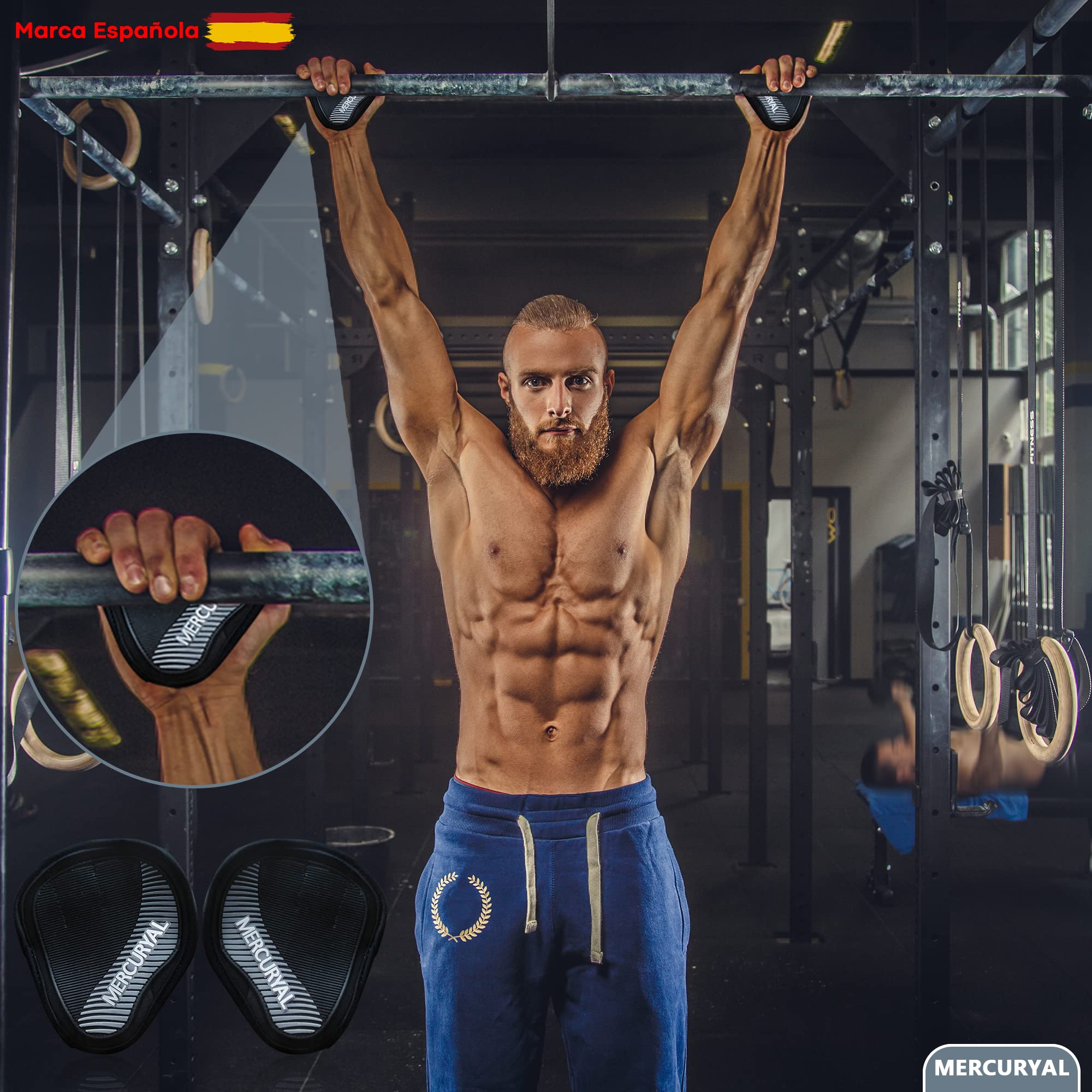 MERCURYAL Guanti da palestra uomo donna - alternativa ai guanti da palestra - guanti da palestra - strade, presa pesi - guanti da palestra uomo per calistenia, domini, palestra, muscolo