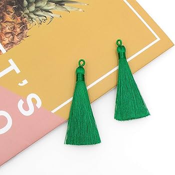 ブックマーク タッセル 93 mm ライトグリーン 12個 ハンドメイド 緑 ブックマーク タッセル 93 mm ライトグリーン 12個 ハンドメイド