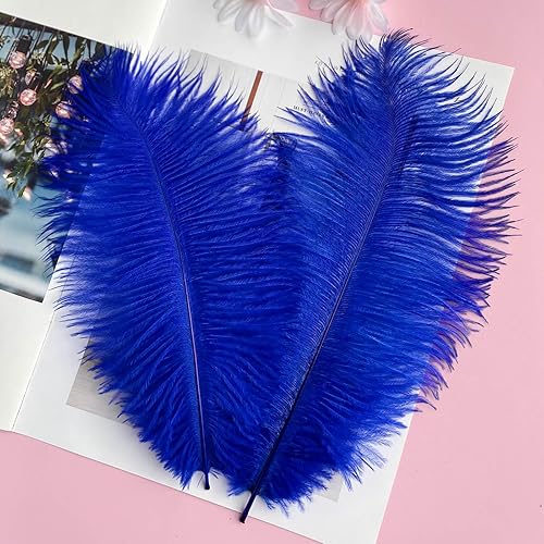 Miniatura 9 de Piokio 40 plumas de avestruz blanco natural de 10-12 pulgadas a granel para centros de mesa de fiesta de boda, Pascua, decoraciones de Gatsby