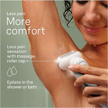 Brown Silk Epil 9 Hair Removal Device, Wet & Dry, Keeps Dry Skin Smooth & Dry SE9-441