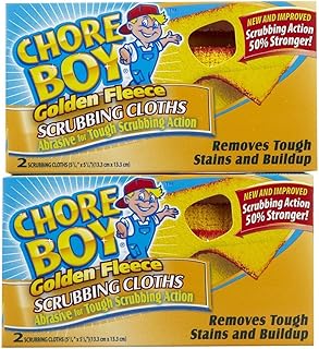 Chore Boy Golden Fleece Scrubbing Cloths | 2-Units per Pack | 12-Pack Total