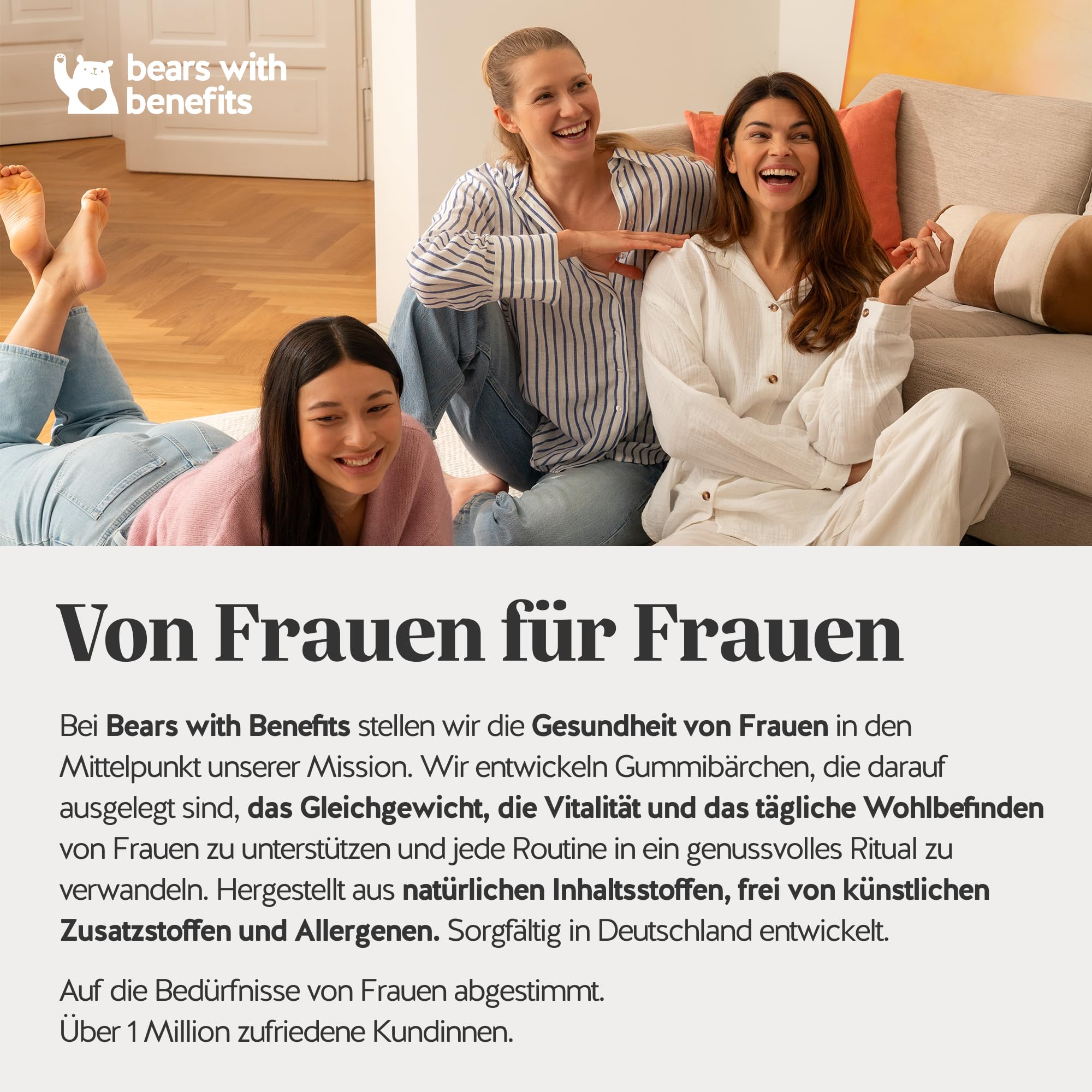 Super Snooze Sleep Vitamin - wit 1mg Melatonin Hochdosierter, Vitamin B6-90 Stücks (3 monate) - Zuckerfrei, Vegan - Bears with Benefits