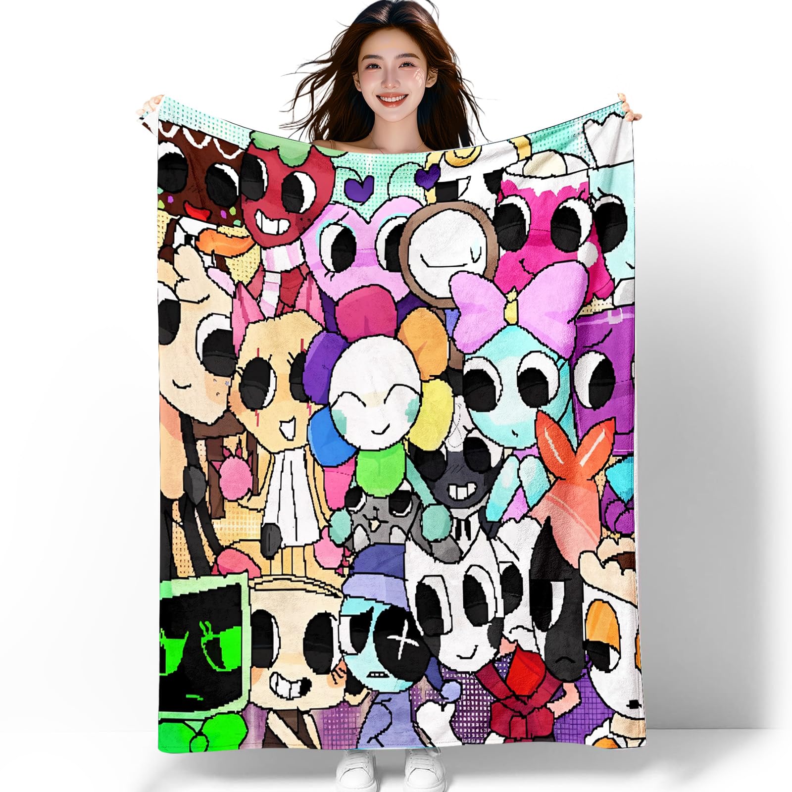 Elie&Eason Dandy's World Blanket, Cool Blanket, Horror Game Gifts 130 * 150