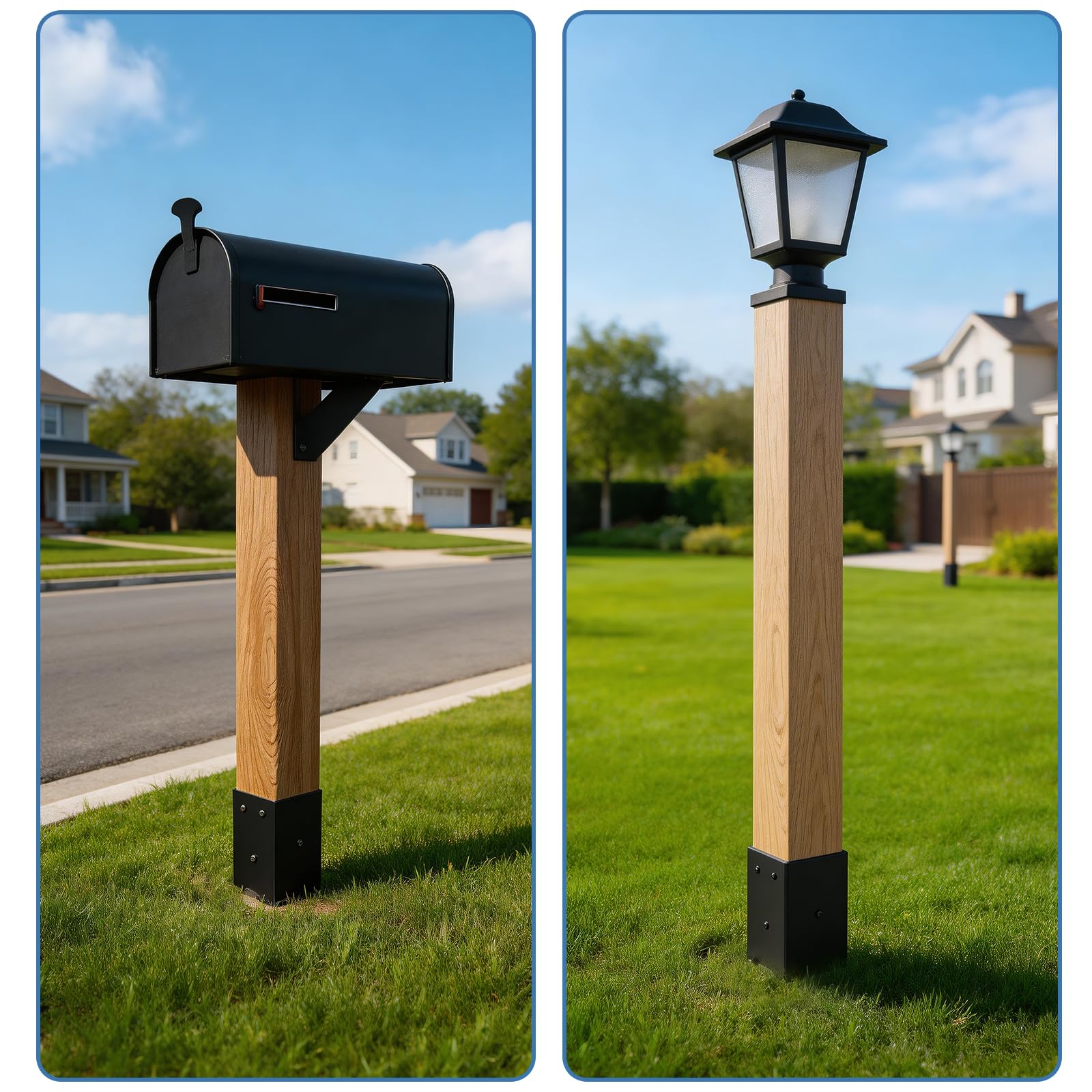 Estaca de anclaje para poste de valla (4, 32 pulgadas)