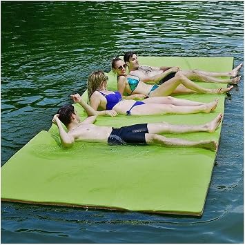 Floating Water Mat, Lily Pad Floating Mat, Foam for Beach, Ocean, Lake, Roll-Up Floating Island for Water Recreation and Relaxing