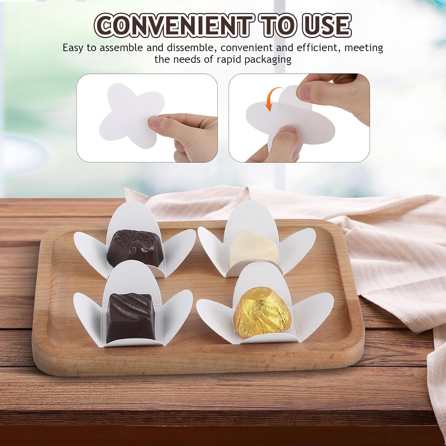 Cupcake Liners, 200pcs Chocolate Wrappers Candy Cups Baking Liners Paper Dessert Chocolate Bases for Wedding Baby Shower Birthday Party Supplies