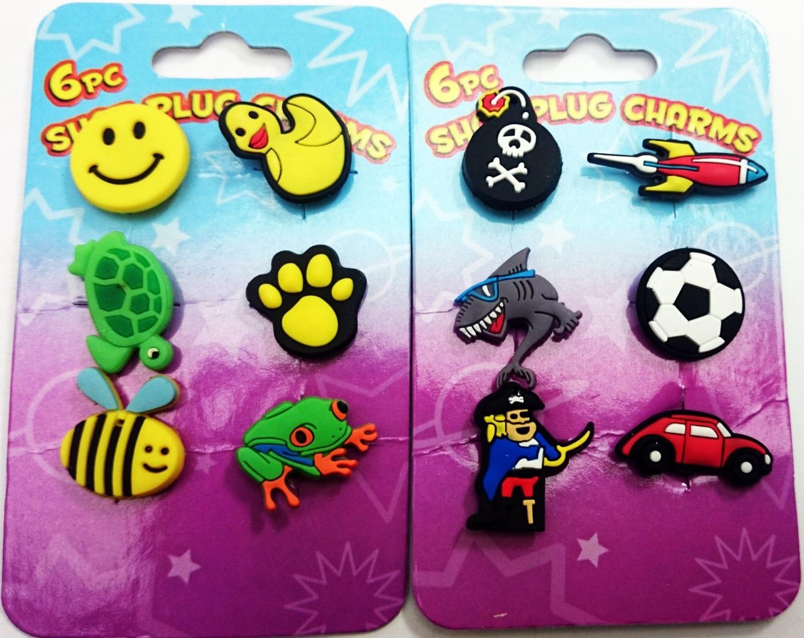 Concept4u12pc Boys Shoe Charm Plug Crocs Clogs Sticker Funny Clips Kid Party Bag Favour Wrist Band Child Summer Beach