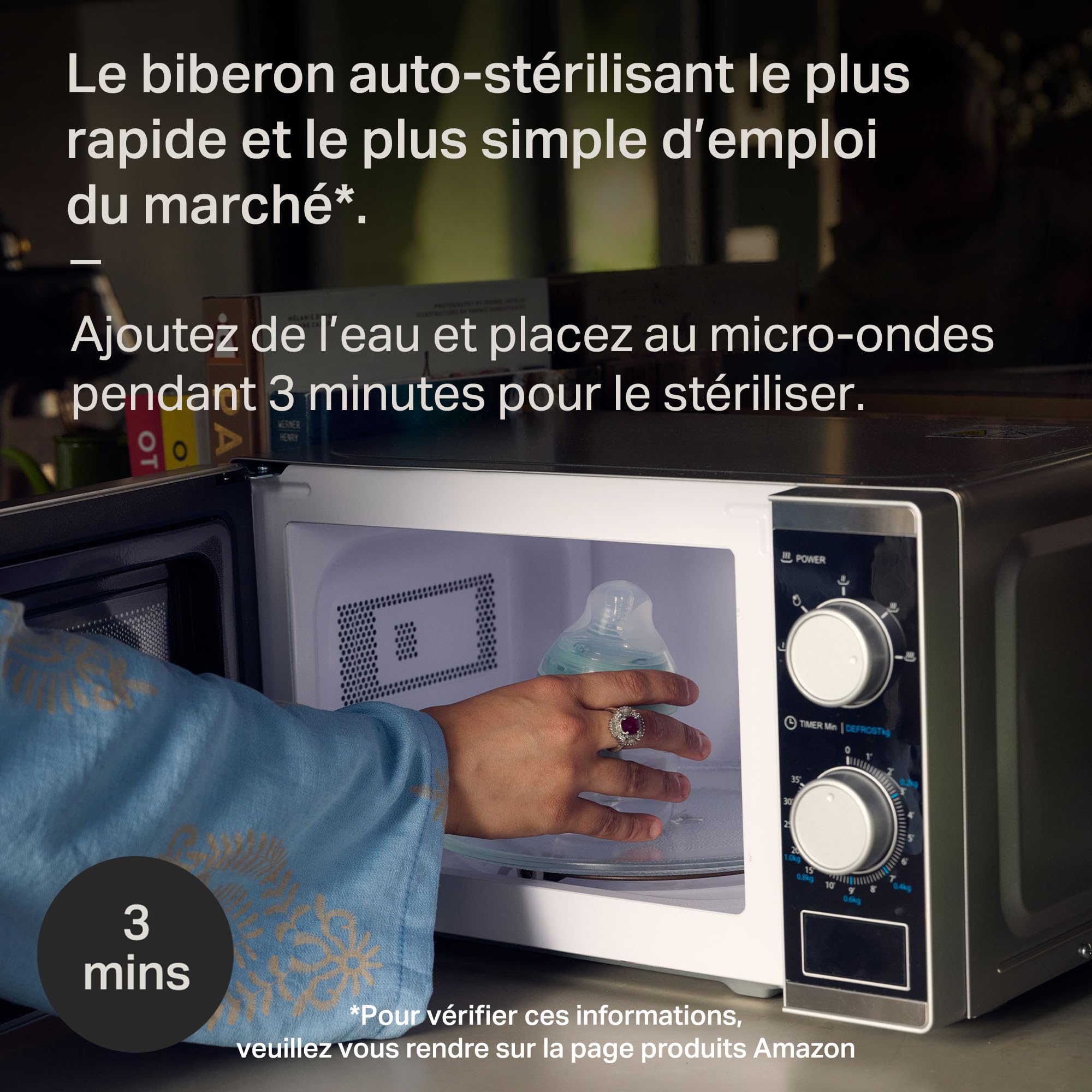 Tommee Tippee Biberons, Biberon Anti-colique Natural Start, étang, 260ml, lot de 6 avec tétine imitant la forme du sein pour une prise en bouche naturelle