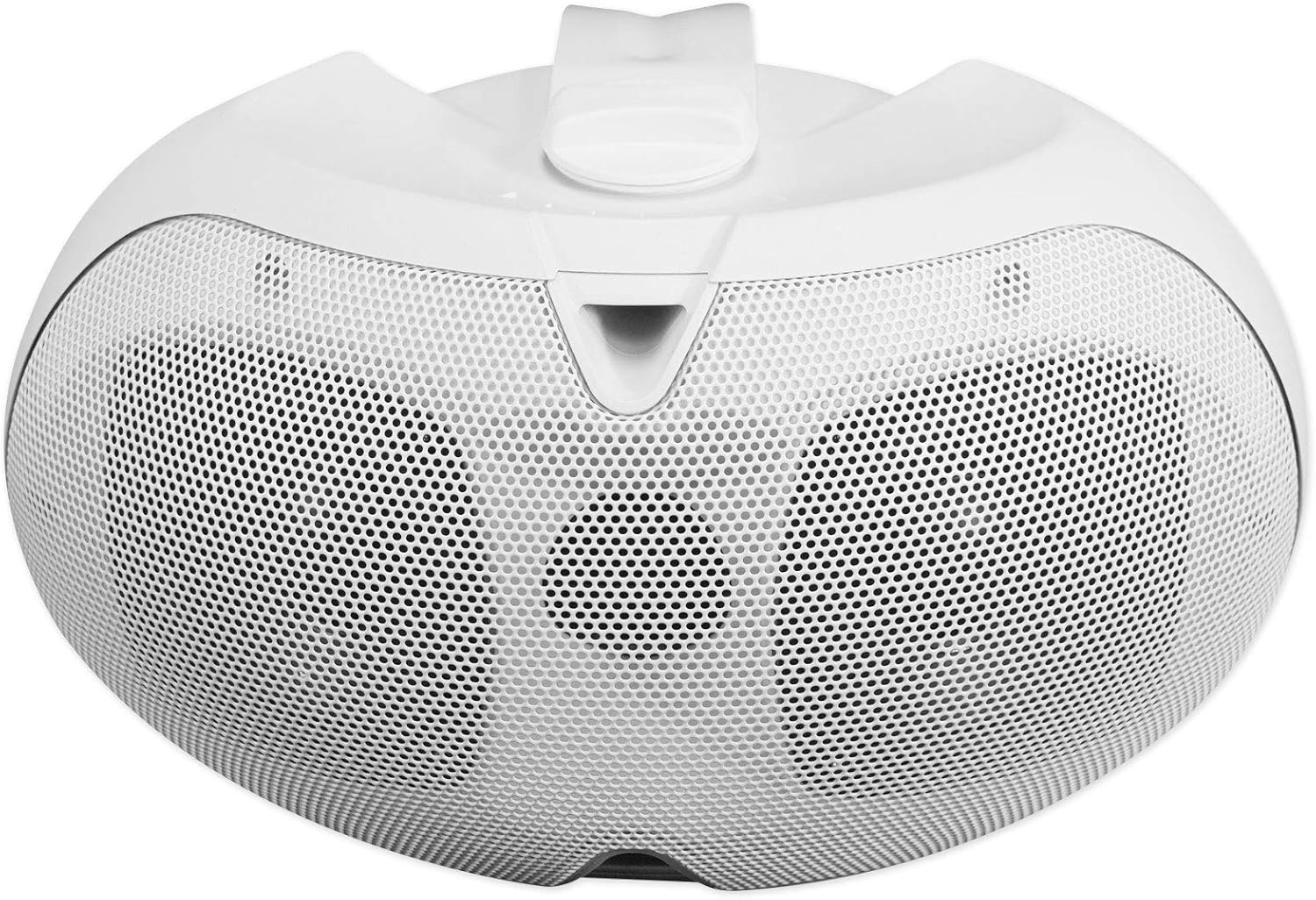 Rockville D4-70 White Dual 4" 70V Commercial Speaker, Wall-Mount, 70Hz-20kHz, Silk Dome Tweeter, Swivel Bracket, for Restaurants and Retail