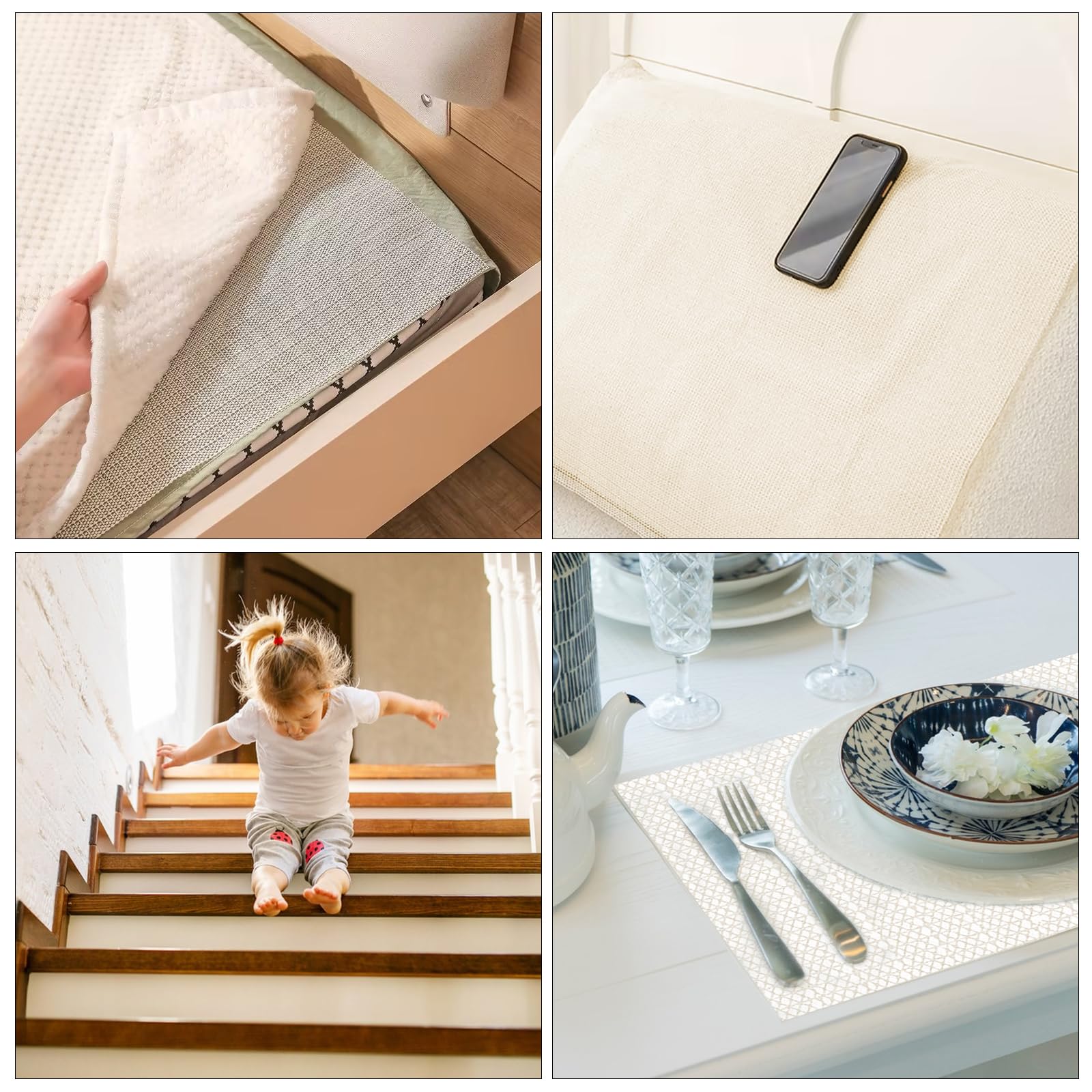 Retina Antiscivolo Per Tappeti 150x200cm - Tagliabile, Lavabile, Per Interni Ed Esterni - Foto 2