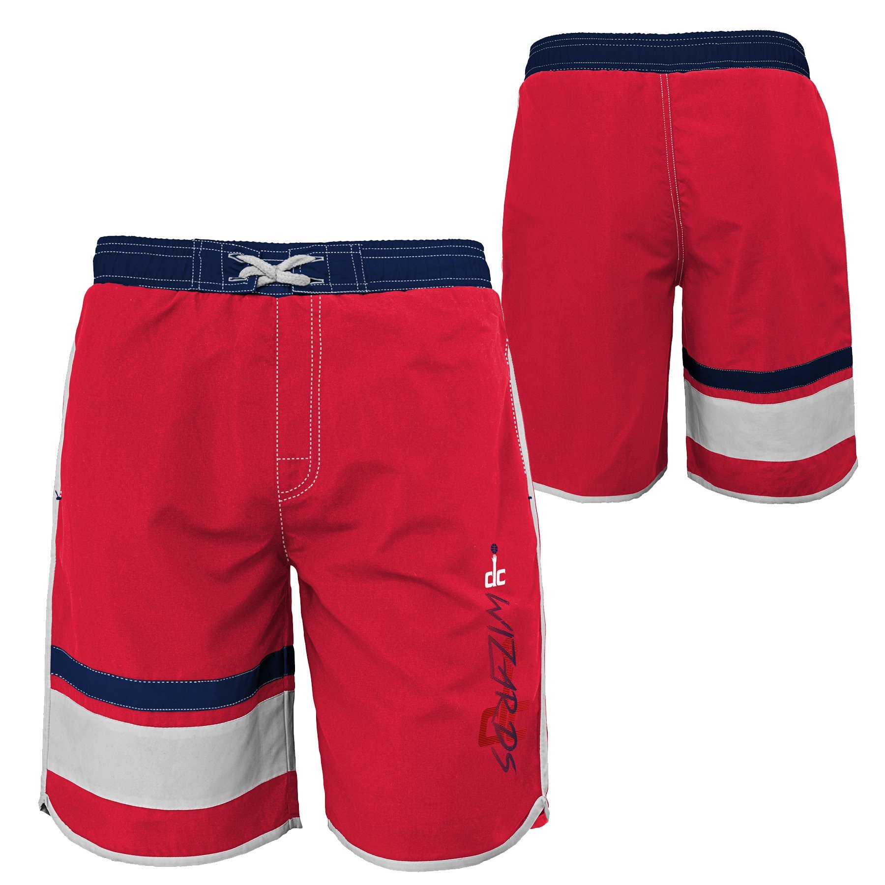 Outerstuff NBA Washington Wizards Youth Boys 8-20 Swim Trunk, X-Large (18), Red