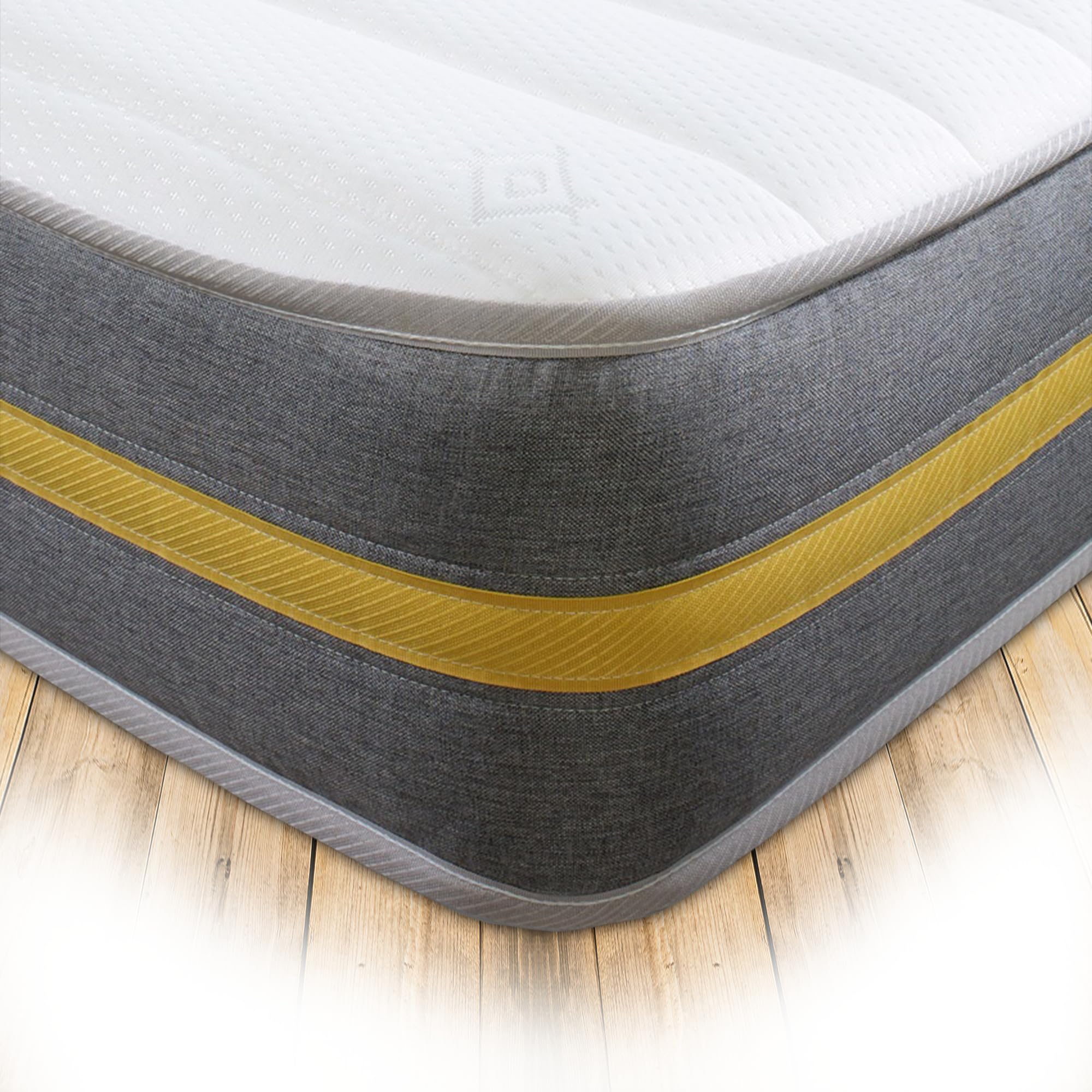 Starlight Beds Lunar Luxe Grey Sprung Hybrid King Size Mattress