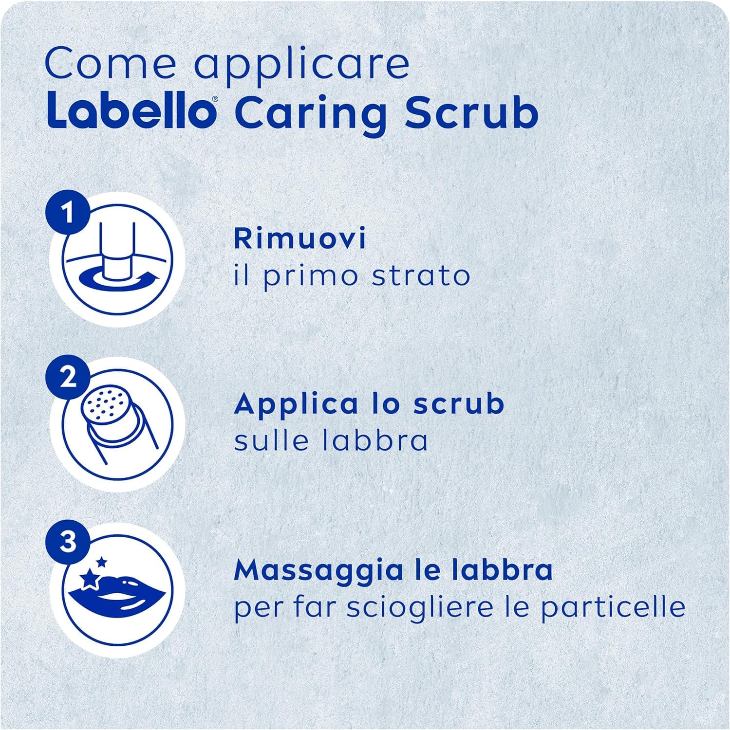 Labello Scrub Idratante Aloe Vera 4.8 g, Scrub Labbra con particelle esfolianti, aloe vera bio e vitamina E, Scrub labbra esfoliante senza oli minerali e microplastiche
