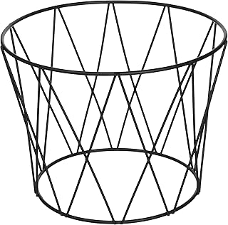 American Metalcraft DPS797 Ironworks Black Drum Pizza Stand, 7" H