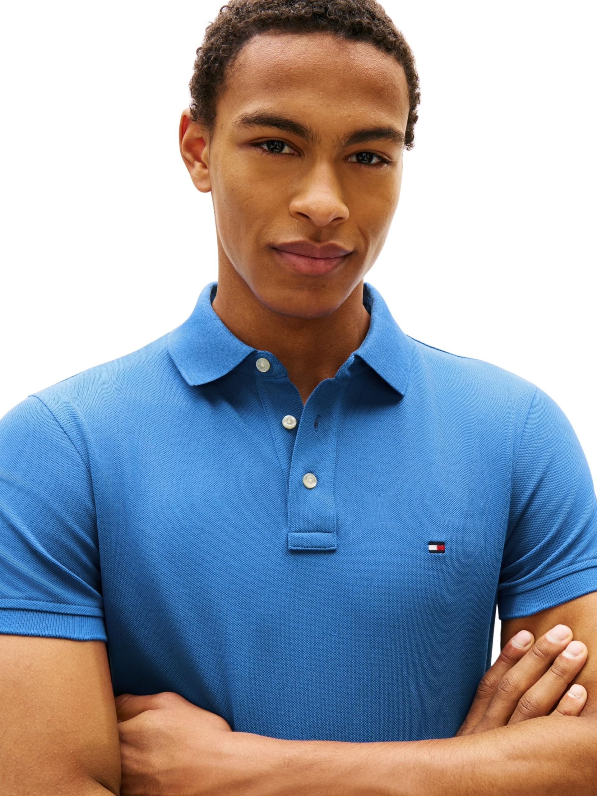 Tommy Hilfiger Uomo Maglietta Polo Maniche Corte 1985 Slim Fit