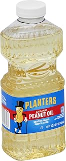 Planters 100% Pure Peanut Oil, 24 oz Plastic Bottles, 12 Pack - Perfect for Frying, Baking & Salads
