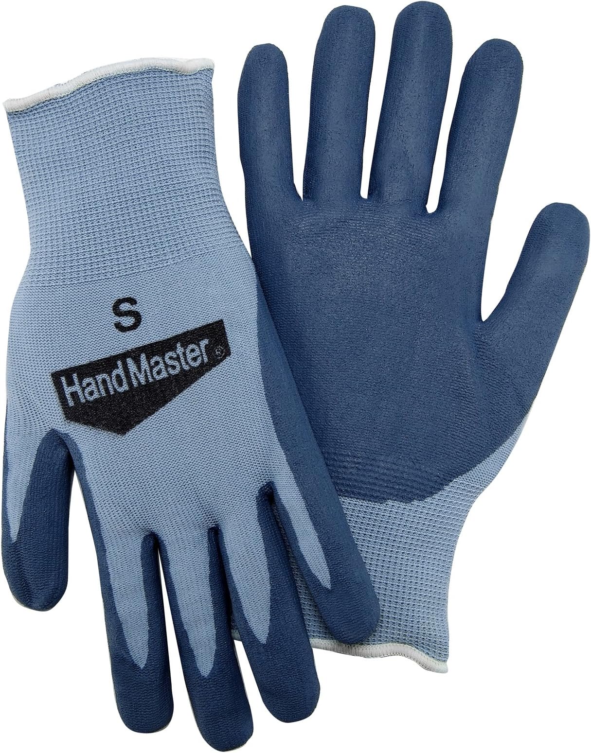 Magid G410T Simply Pastel Nitrile Coated Gardening Glove for Women, Yellow/Blue, Large