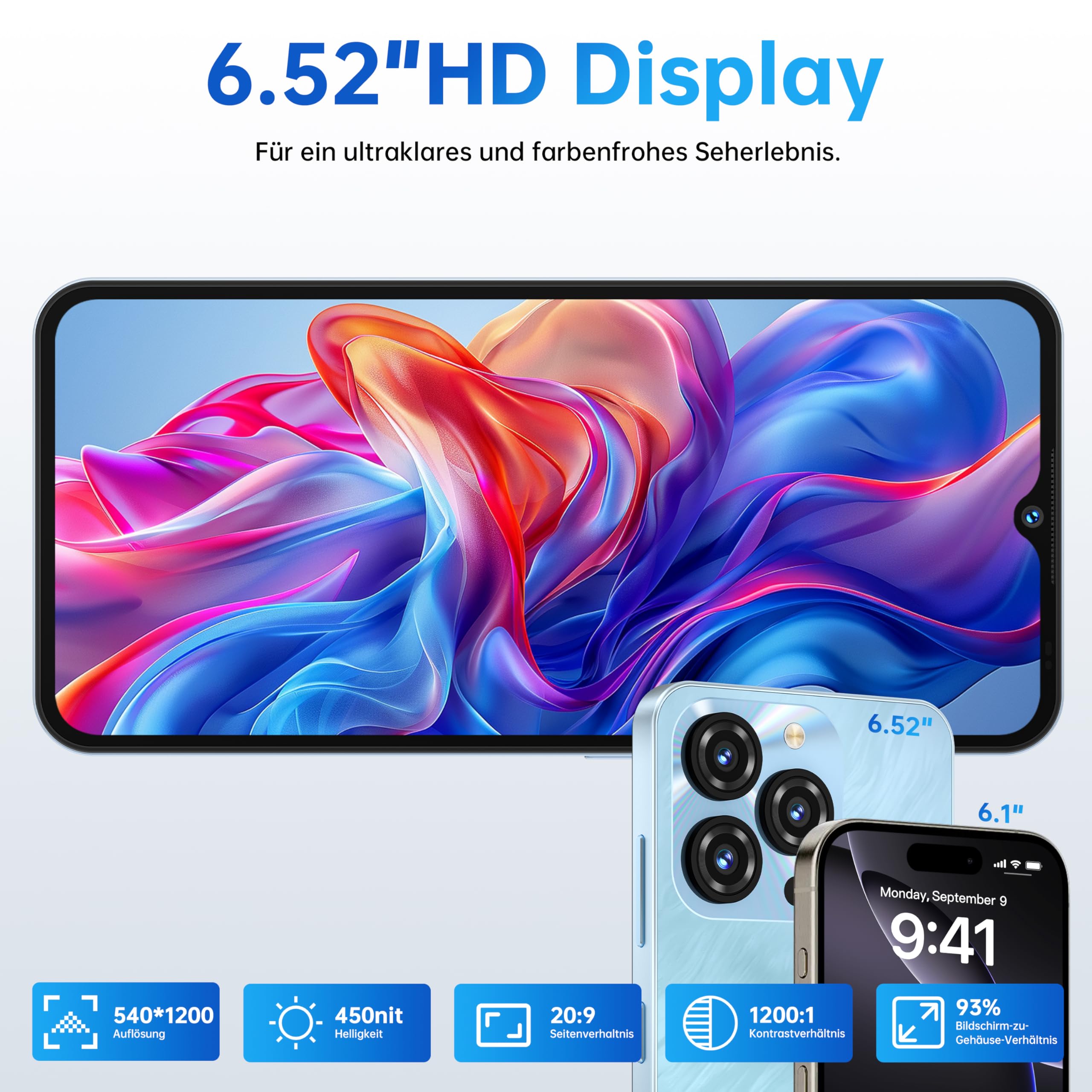 OUKITEL C3 Mobile Phone Free – 24GB+256GB/1TB, 6.7 Screen HD+ 90Hz