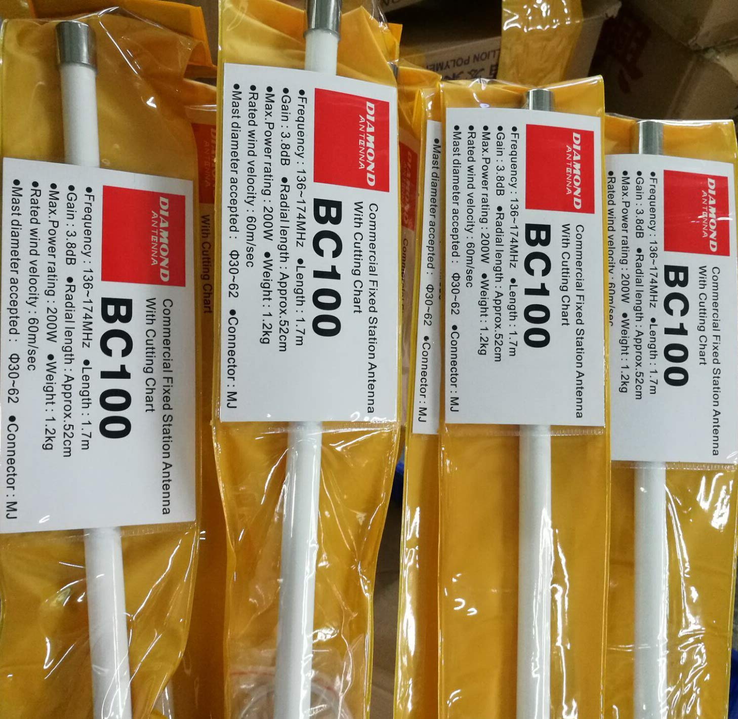 Diamond BC-100 Antenna Verticale VHF 136/174 MHz