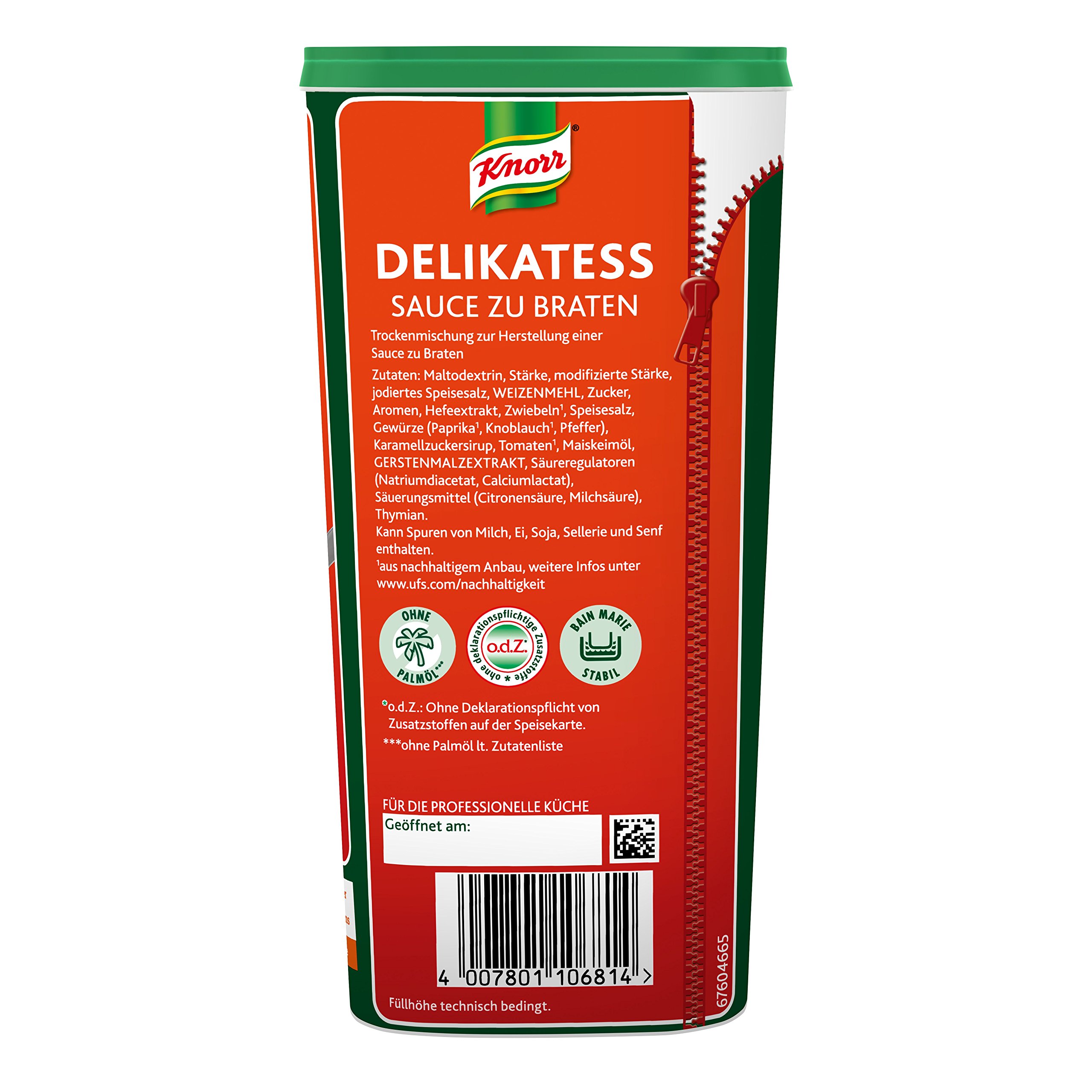 Knorr Delikatess Sauce zu Braten (pur als Bratensoße, Soßenbinder und zum Verfeinern), 1er Pack (1 x 1 kg)