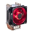 Amazon Basics Computerlüfter mit Cooler Master-Technologie, CPU-Luftkühler, 4 Wärmerohre, RGB-LED-PWM, Aluminiumlamellen, Kompatibel mit Desktop, 10.2 X 8.3 X 4.96 cm